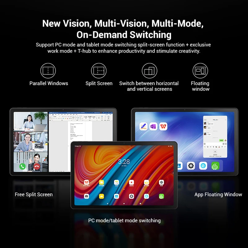 Originale Lenovo K10 Pro 10.6 pollici 4G WIFI Tablet PC 6GB 128GB Android 12 Qualcomm 6225 Octa Core Supporto Identificazione del volto