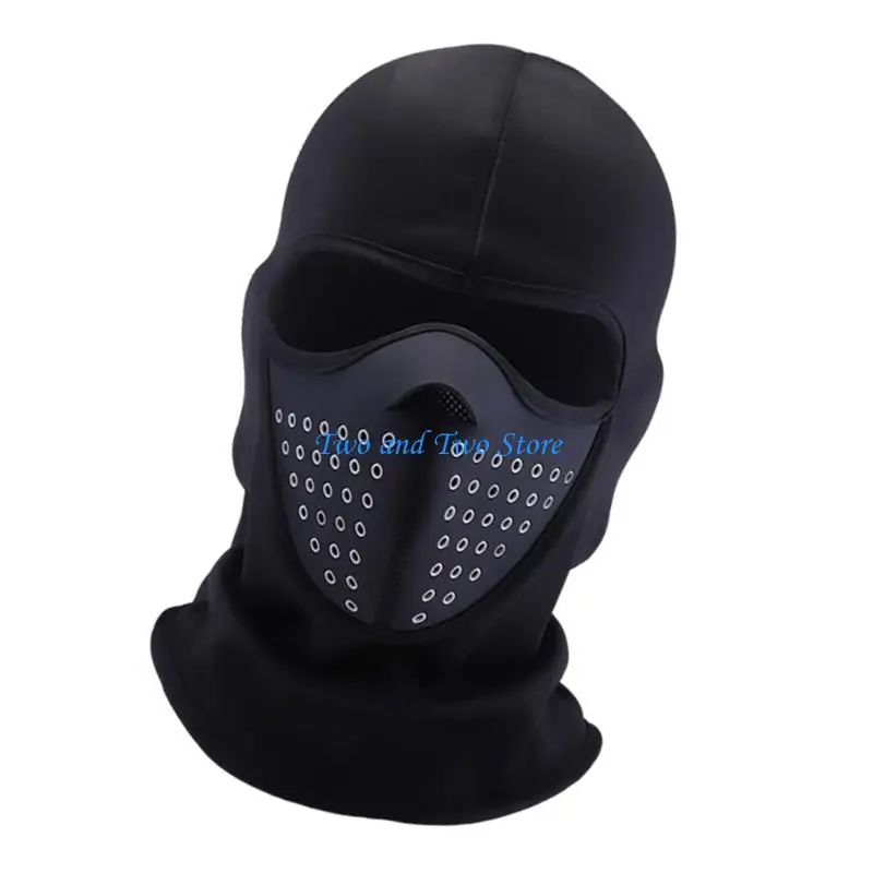 HX6F Winter Balaclava for Motorcycle Ride Commuting Punk Windproof Full Ear Coverage Warm and Comfortable Face Mask