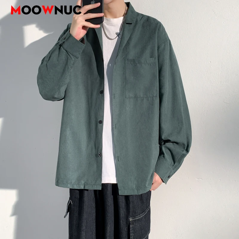 Men's Long Sleeve Blouse Smart Casual Streetwear Men Clothing Fashion Shirts Streetdress Spring Autumn Hombre Male Clothing New