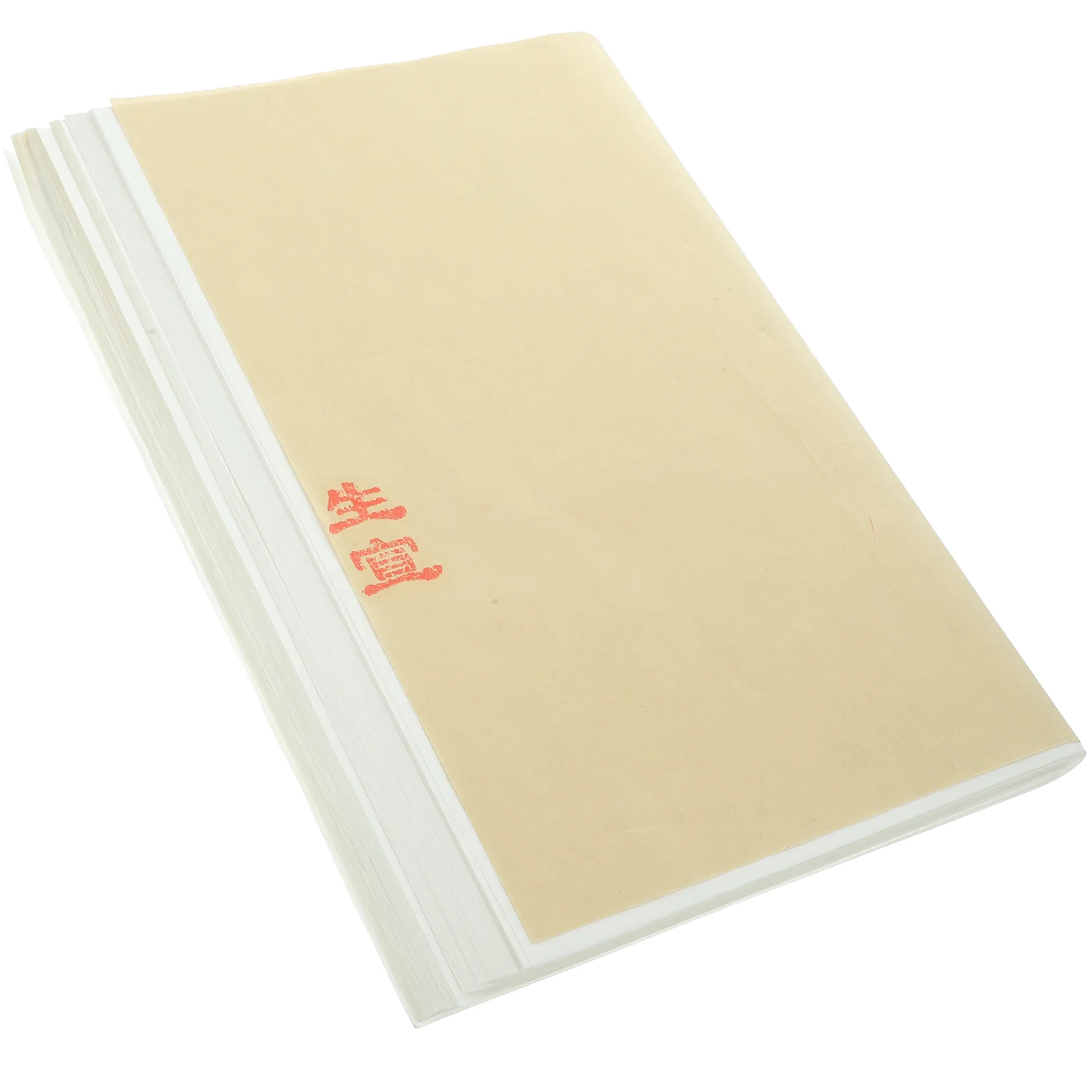 

100 Sheets Rice Paper Raw Cardboard Writing Xuan Sheng for Decoupage Drawing White Painting Chinese