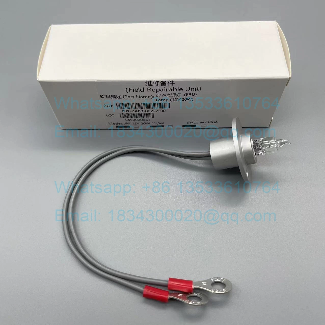 Mindray 12V20W 801-BA80-00222-00 Halogen Lamp BS-300 BS-320 BS-400 BS-420 BS-480 BS-490 BS-600 BS-620 BS-800 BS-820 12v20w