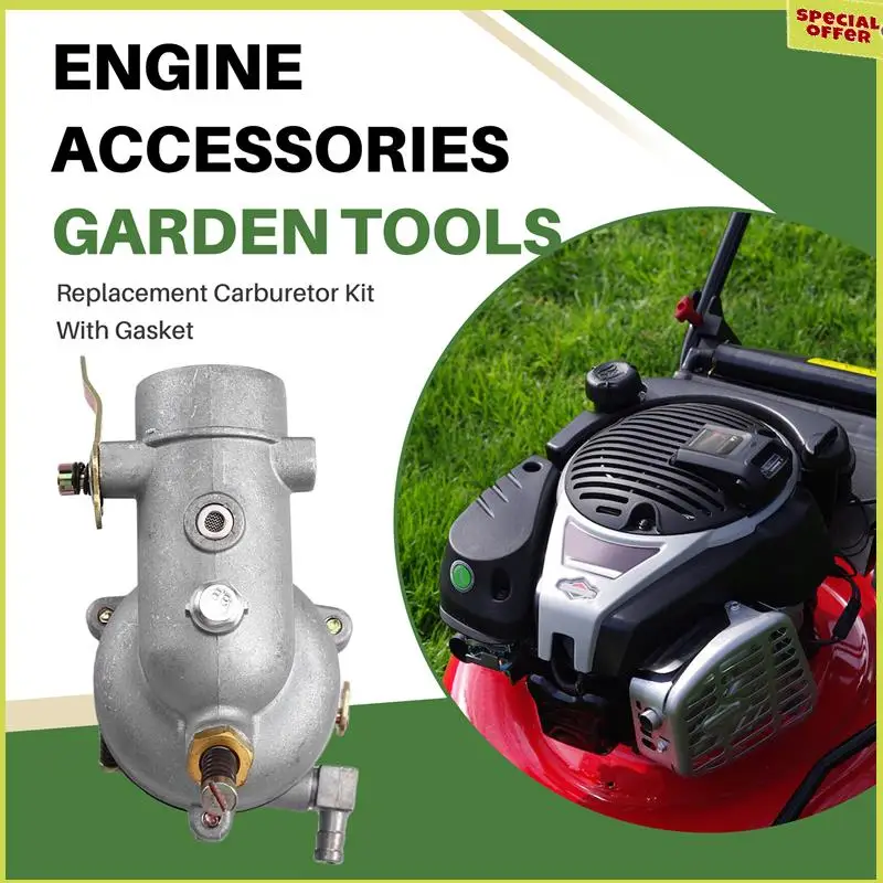 Kit de carburador de substituição a34r com junta forbriggs & stratton 390323 7hp 8hp 9hp acessórios de motor horizontal ferramentas de jardim