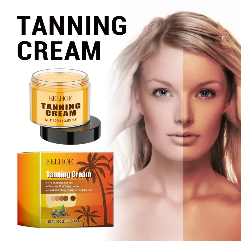 

Natural Tanning Skincare Cream - Enhances Tanning Speed for Comfortable Bronzed Tan Skin, Non-Greasy Moisturizing Anti-Wrinkle