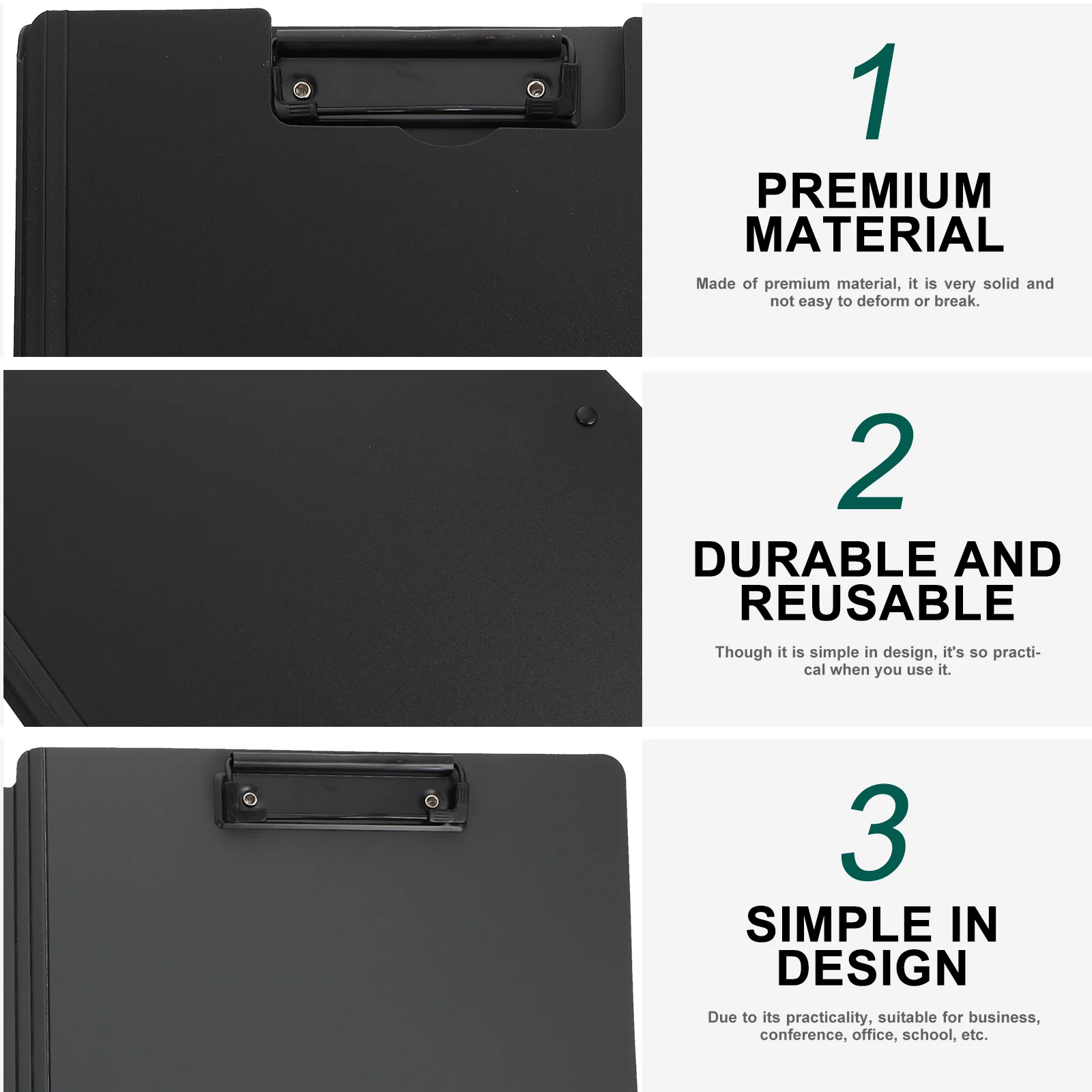 Wordpad Folder Clip Board Writing Clipboard Office Stationery File Rack Portable Iron Document Organizer