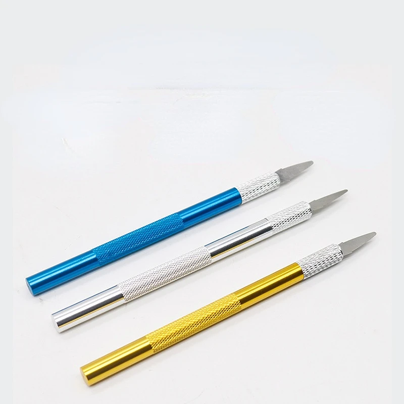 Lame e manico per bisturi dentali per Dermaplaning coltello chirurgico per animali da laboratorio per riparazione di taglio fai-da-te dentale