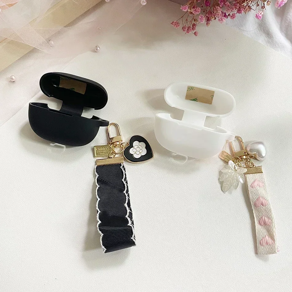 สําหรับ SoundPEATS MiNi Pro HS แฟชั่นดอกไม้จี้ Lanyard/หมีน่ารักซิลิโคนหูฟังสําหรับ SoundPEATS MiNi ฝาครอบ