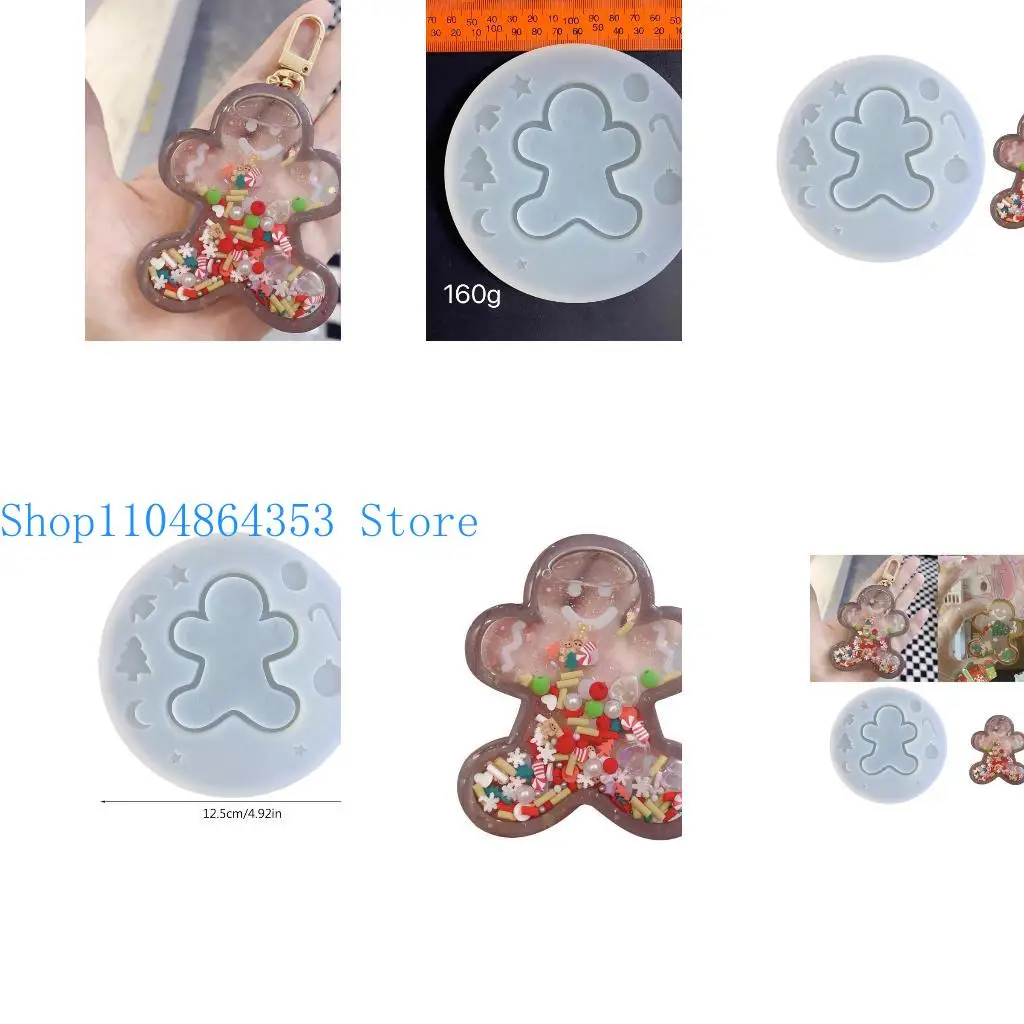 

652F Resin Casting Molds,Resin Art Shaker Mold,Crystal Silicone Hollow Mold Epoxy Pendant Mold Keychain Mold