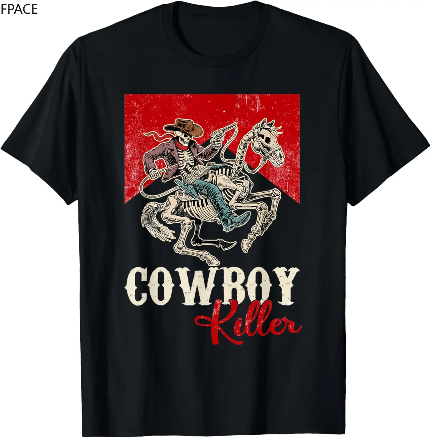 

Killers Graphic Cowboy Riding Horse Western Deserts Cactus T-Shirt vintage t shirt streetwear anime clothes