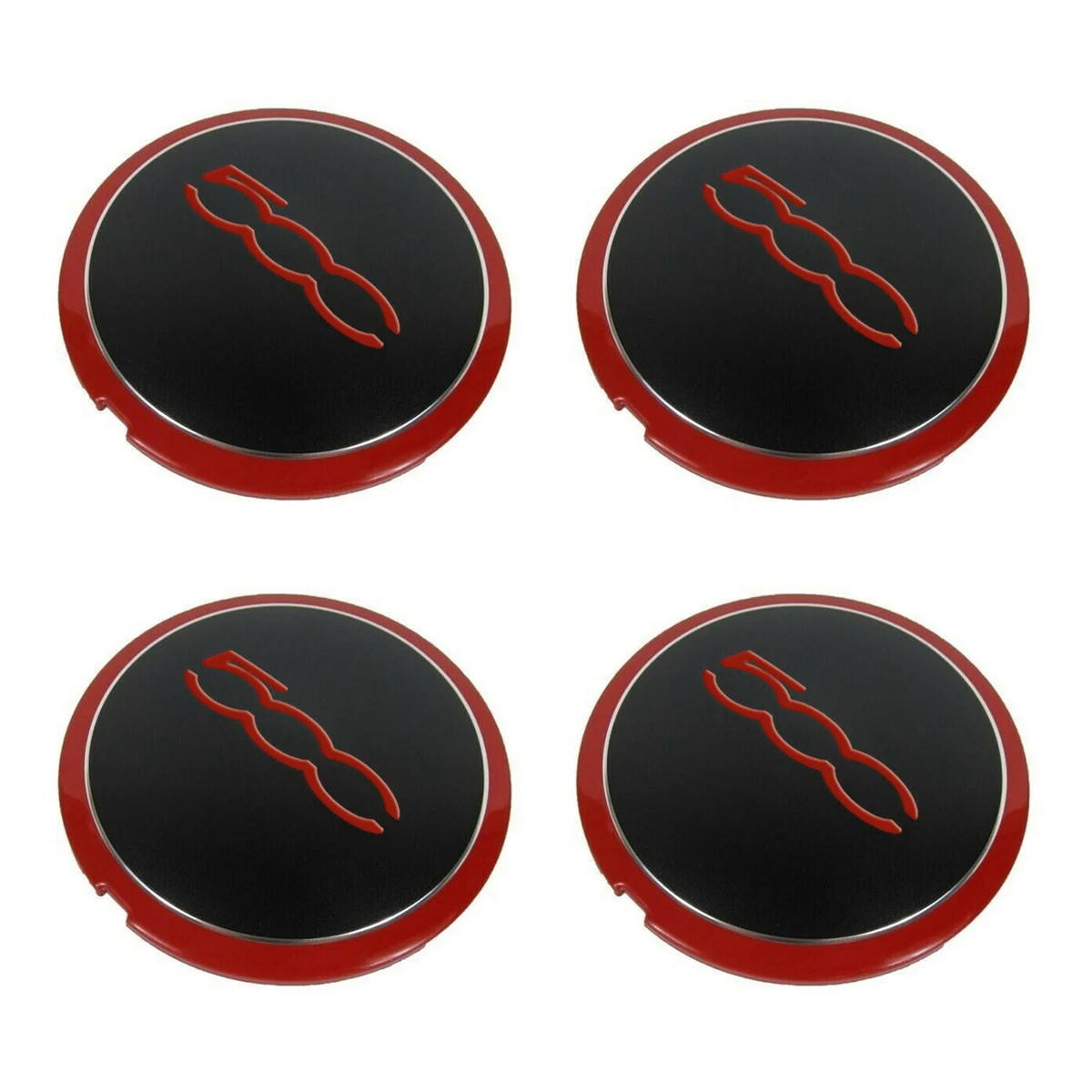 4Pcs 133Mm Hubcap for Fiat 500 500C 500L Wheel Centre Hub Caps Emblem Sticker 68078419AC 68078421AC 51884863