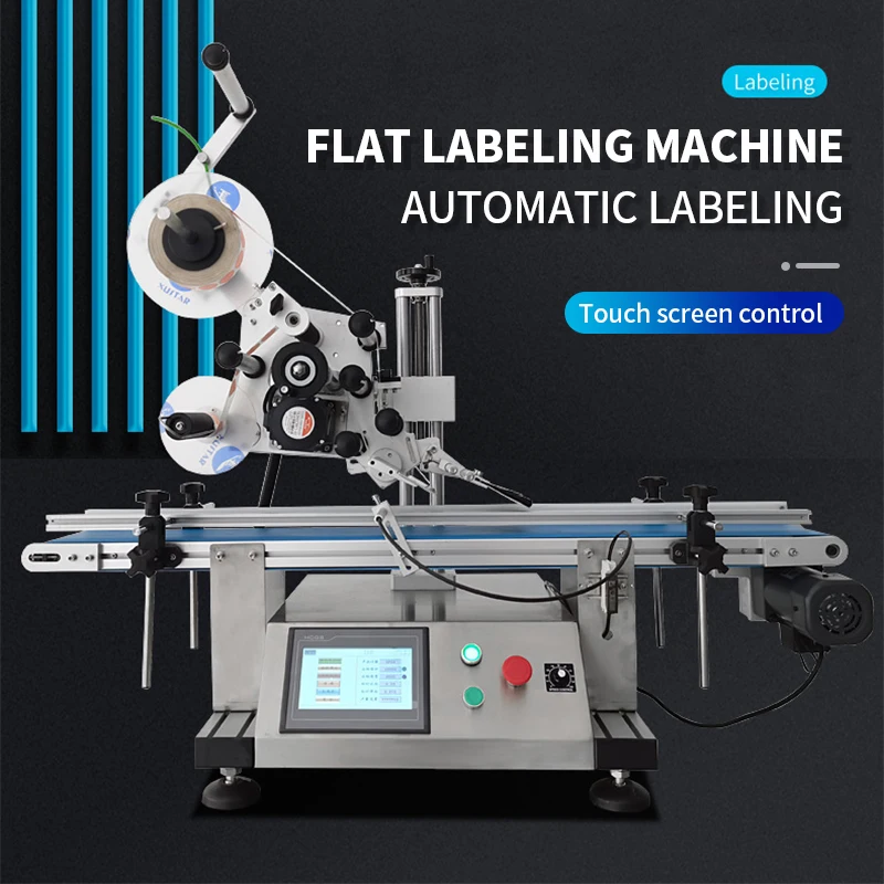 LT150 Etichettatrice piatta elettrica completamente automatica Dispositivo per etichettatura bottiglie Scatola Custodia Bottiglia Controllo touch screen