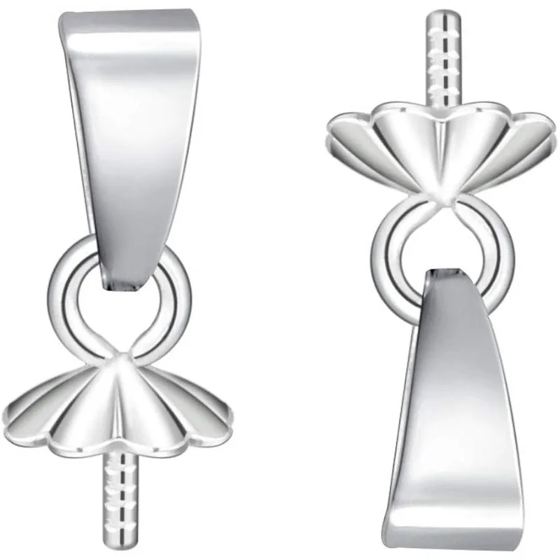 

10 шт., Стерлинговое Серебро, булавка с петлей, булавки для полупросверленного строительства, 9,5x4 мм