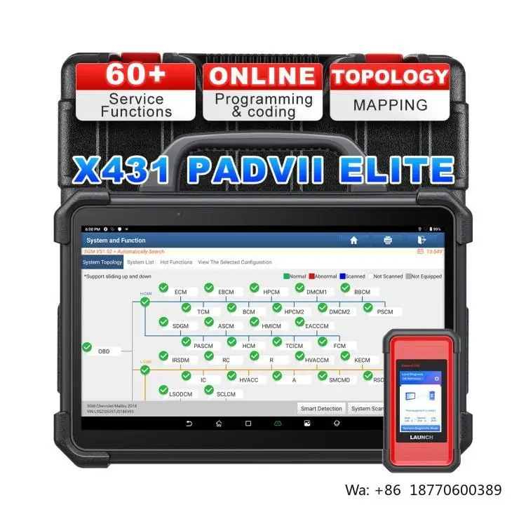 Launch X-431 Pad7 Elite X431 Pad Vii 7 Smartlink Intelligent Ecu Programming Program Tool Key Electric Car Diagnostic Scanner