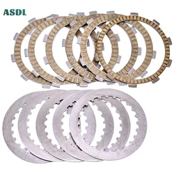 Motorcycle Engine Clutch Disc and Steel Plate Friction Plate Kit For YAMAHA YBR250 YBR 250 2007 2008 2009 2010 2011