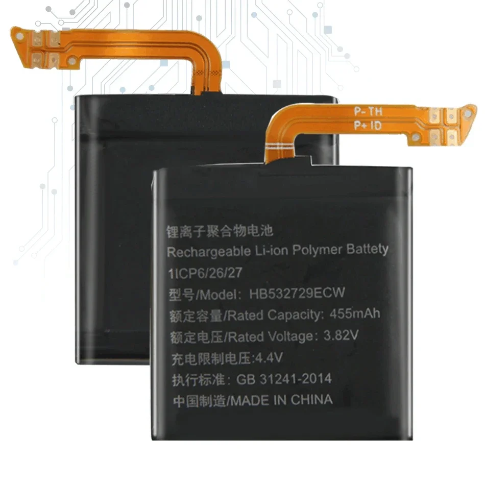 Batterie hb532729ecw 455mah für huawei uhr gt2 gt 2 46mm bateria