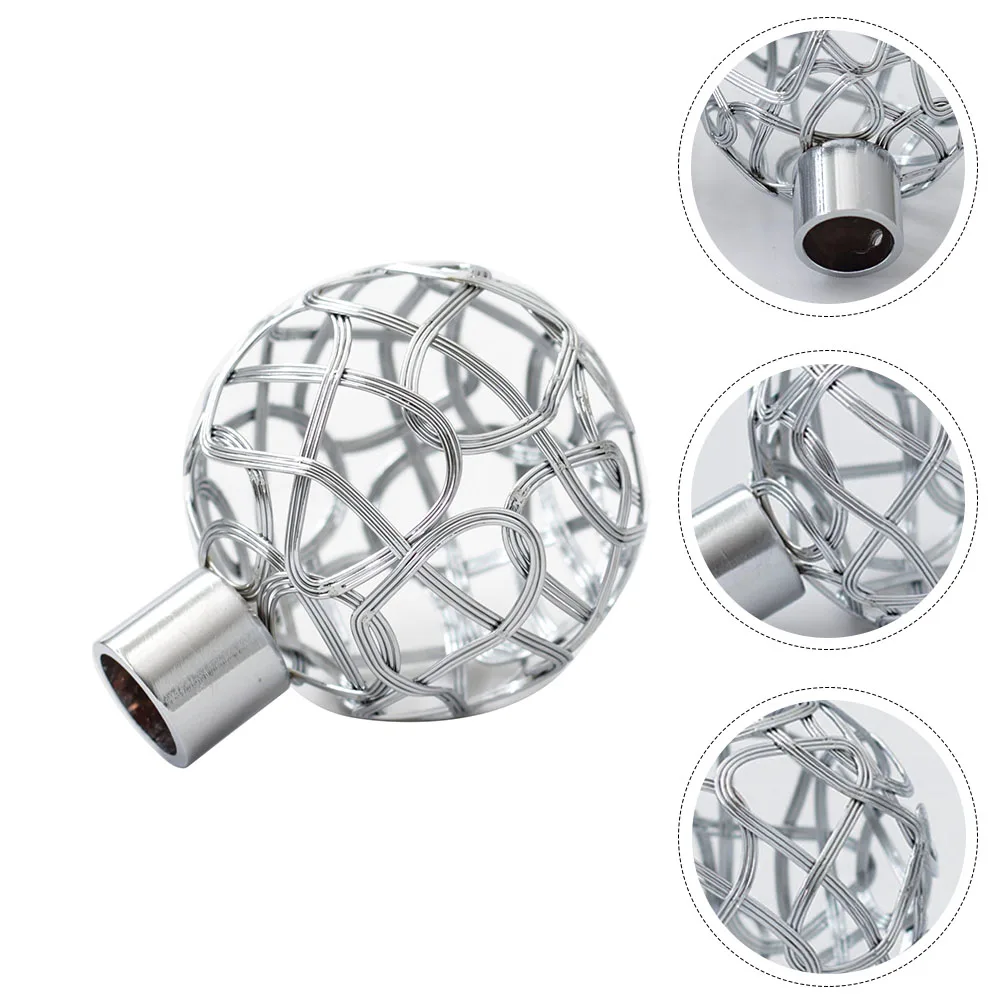 

2Pcs Iron Nordic Curtain Rod End Decorative Head Plug for Home Window Decoration Simple Design Elegant Bedroom Dorm Apartment