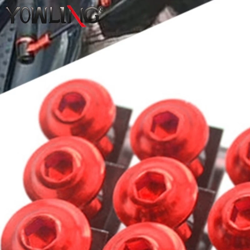 

20 PCS Motorbike Accessories Aluminum 6mm Fairing Bolts Spire Speed Fastener Clips Screw For Honda nc750x CBR650F HORNET 600 900
