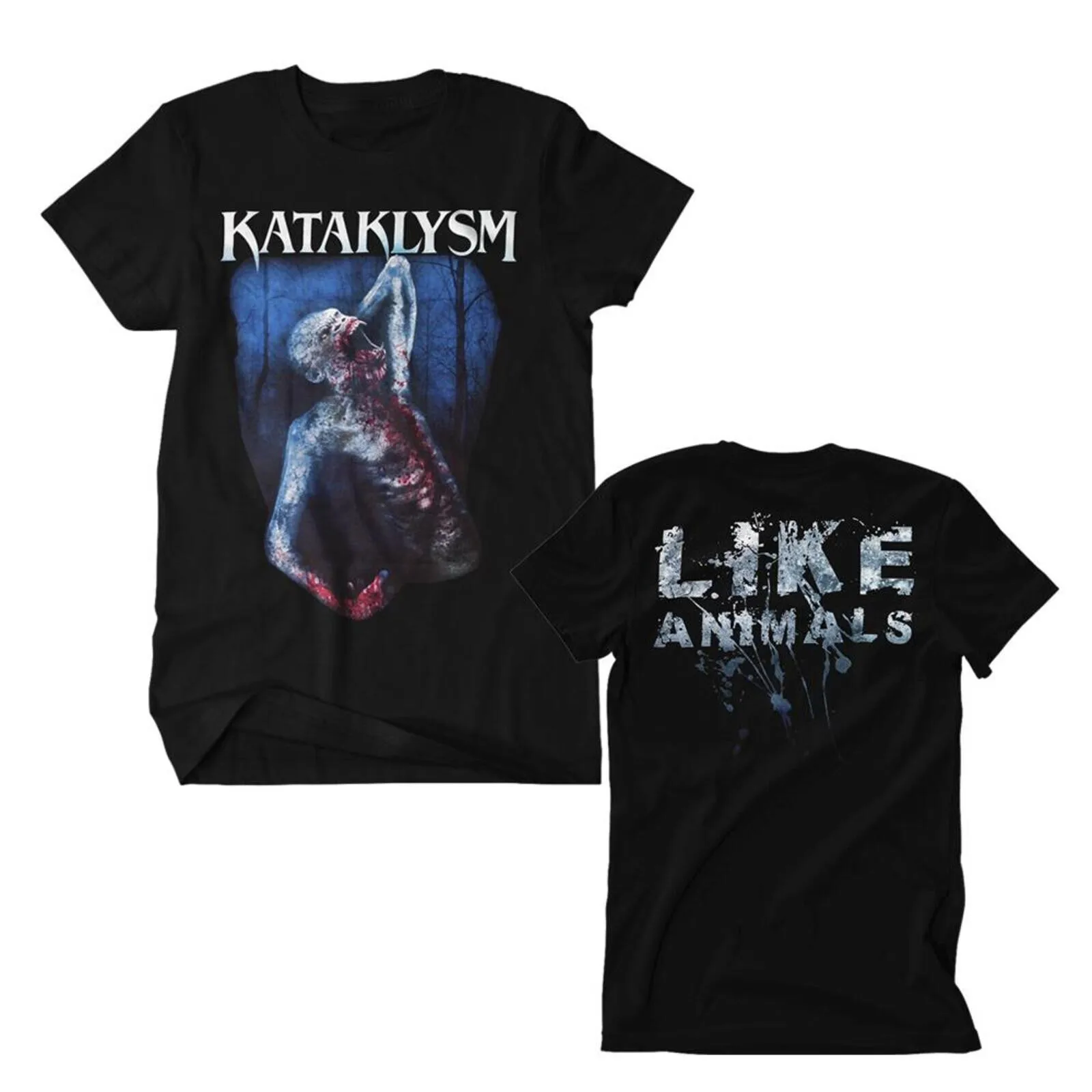 KATAKLYSM cd lgo LIKE ANIMALS Официальная рубашка MED OOP ожидает конец приходит