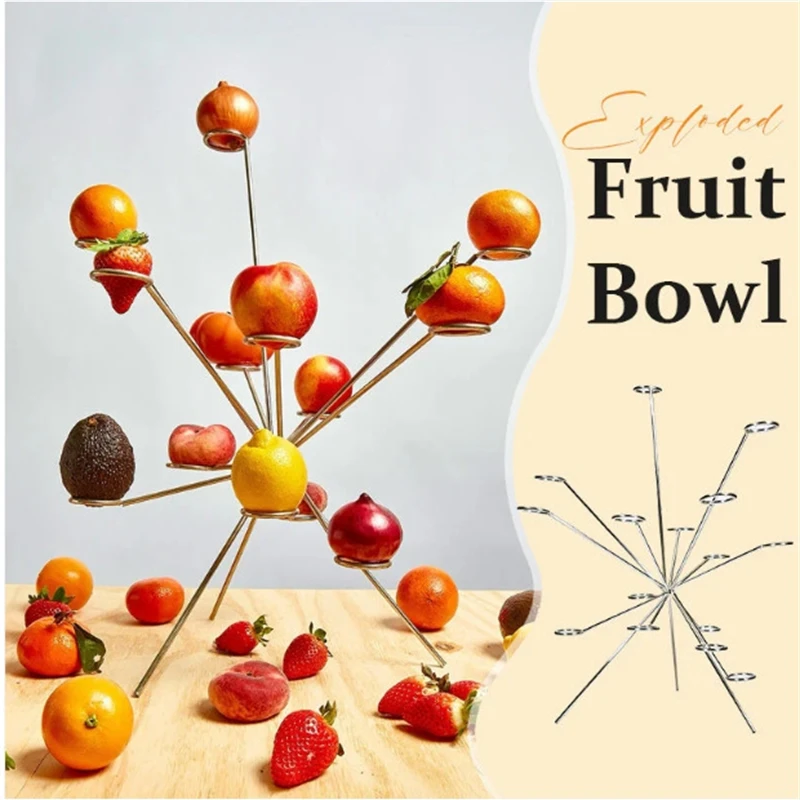 Exploding Fruit Bowl Detachable 3D Stand Tabletop Party Centerpiece Home Display For Couples Halloween Gift Spooky Elegant