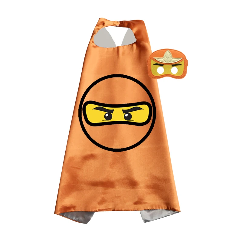 Ninja Kostüm Superhero Capes mit Masken Pretend Spielen Geburtstag Party Favor Inspiriert Kleid Up Weihnachten Kostüm