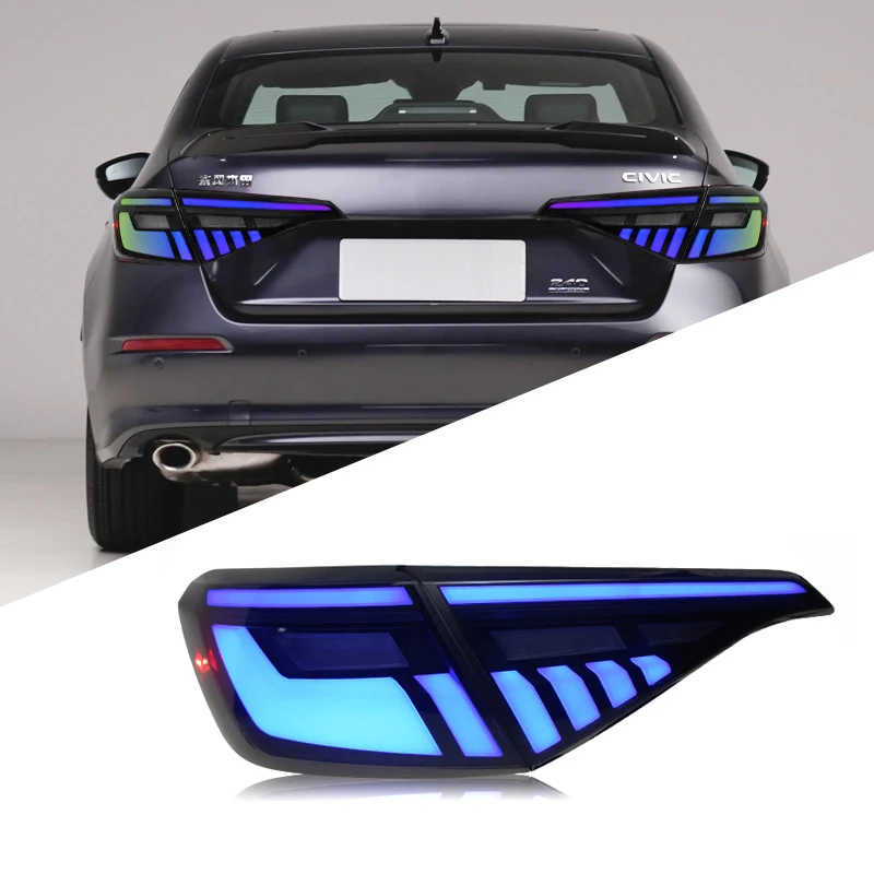 New Design LED tail light assembly modified RGB version suitable 21-23 For Honda 11th generation Civic