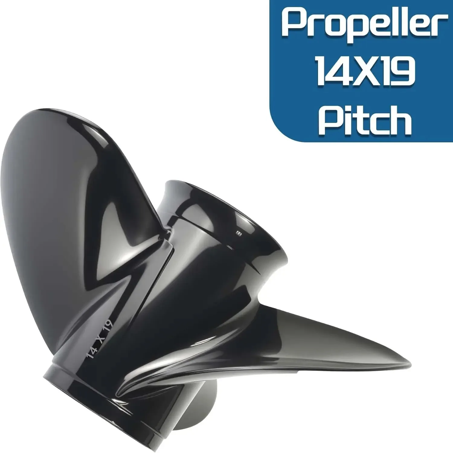 58100-90J11-019 Propeller 14X19 Pitch for Suzuki 4 Stroke Outboard DF70 DF80 DF90 DF100 DF115 DF140 RH 15 Spline Tooth