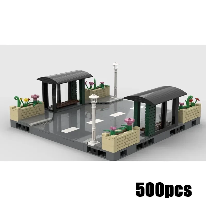 

Modular Tram Tracks Straight Standard Street View Model Moc Building Blocks Technology Modular Brick DIY Assembly Toy Gifts