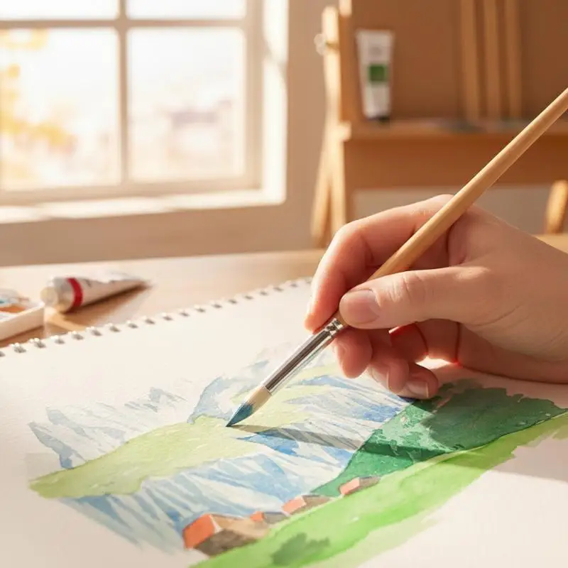 Gouache Soft Weasel Hair Outline Painting Brush Watercolor Hook Line Pen Hand-painted Propylene Miniature Detail Detail Art