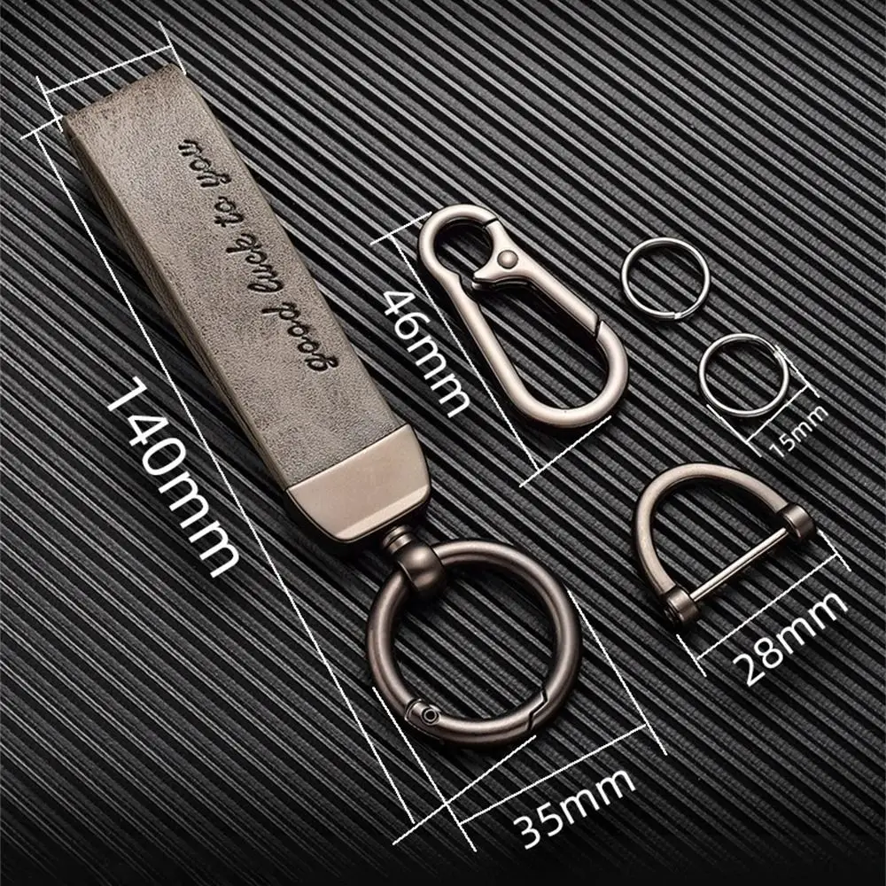 Creative Car Key Ring Universal Car Key Chain Leather Fashion Key Ring Holder For Men Women Key Ring Auto Accessories