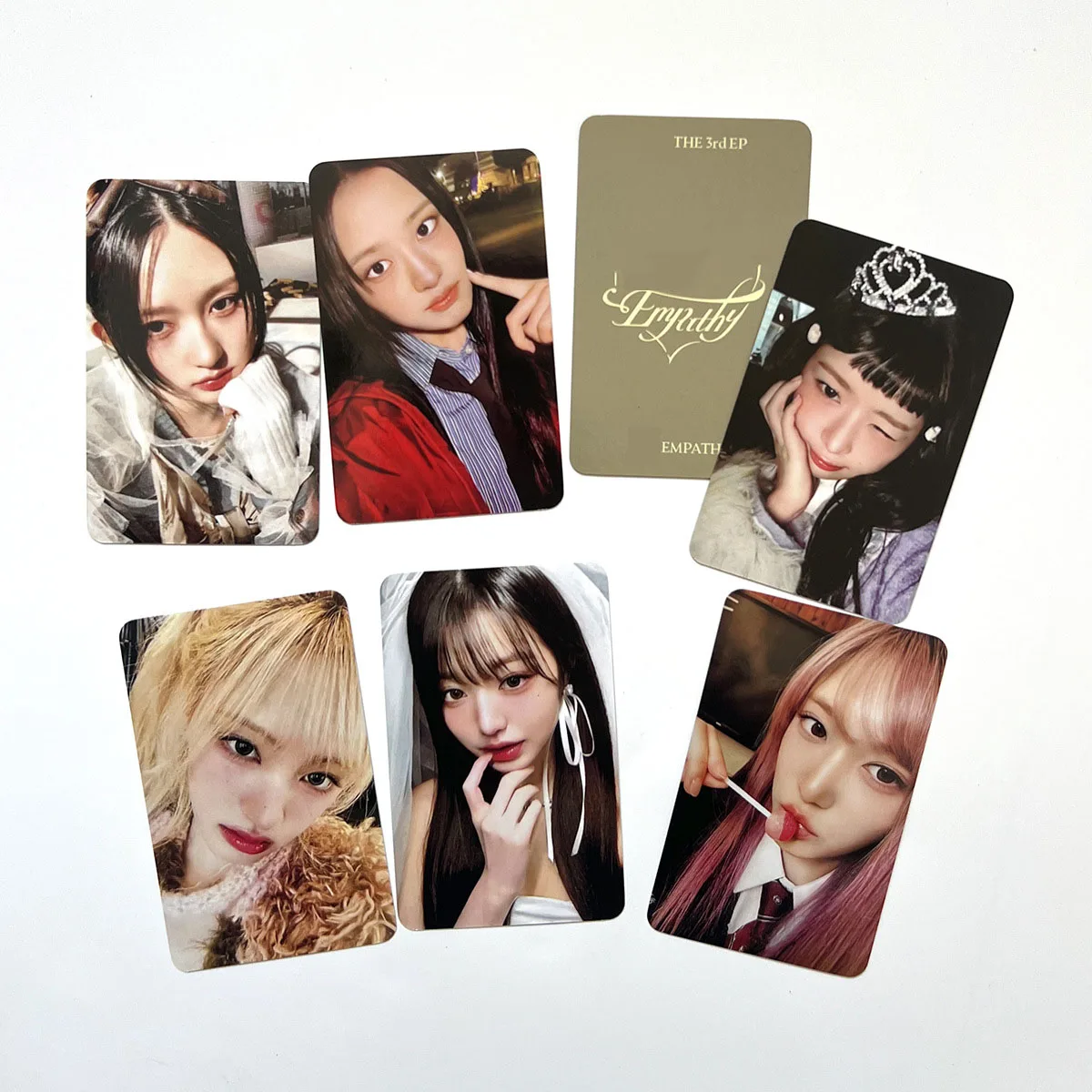 

6Pcs/set KPOP Yujin Wonyoung EMPATHY New Album Cards HD Lomo Cards Gaeul Selfie-Card LIZ Leeseo REI Fans Collections Gift Cards