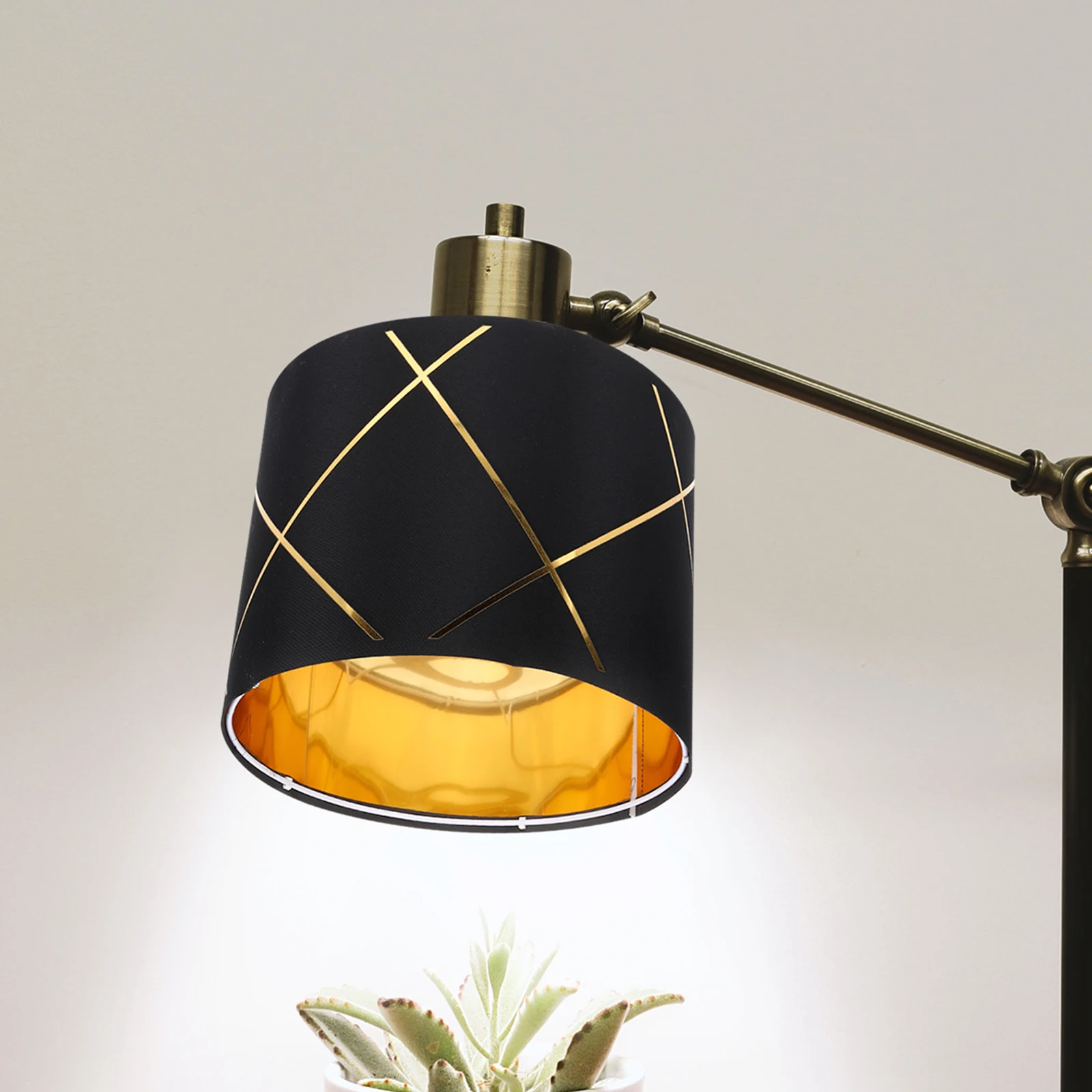 

Тканевый абажур в стиле бочки E27, цоколь в полоску, чехол для лампы для стола, настенная прикроватная лампа, сменный абажур для барабана в помещении