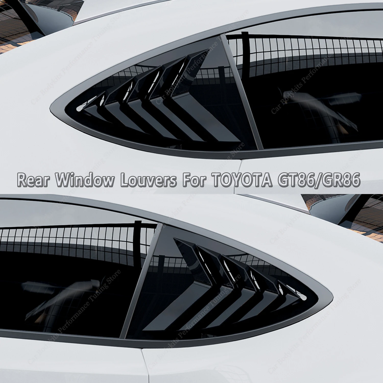 Car Styling ABS Rear Window Louvers For TOYOTA 86 ZN6 ZN8 GT86 GR86 GTS Cup 2012-2025 Rear Triangle Window Shade Spoiler