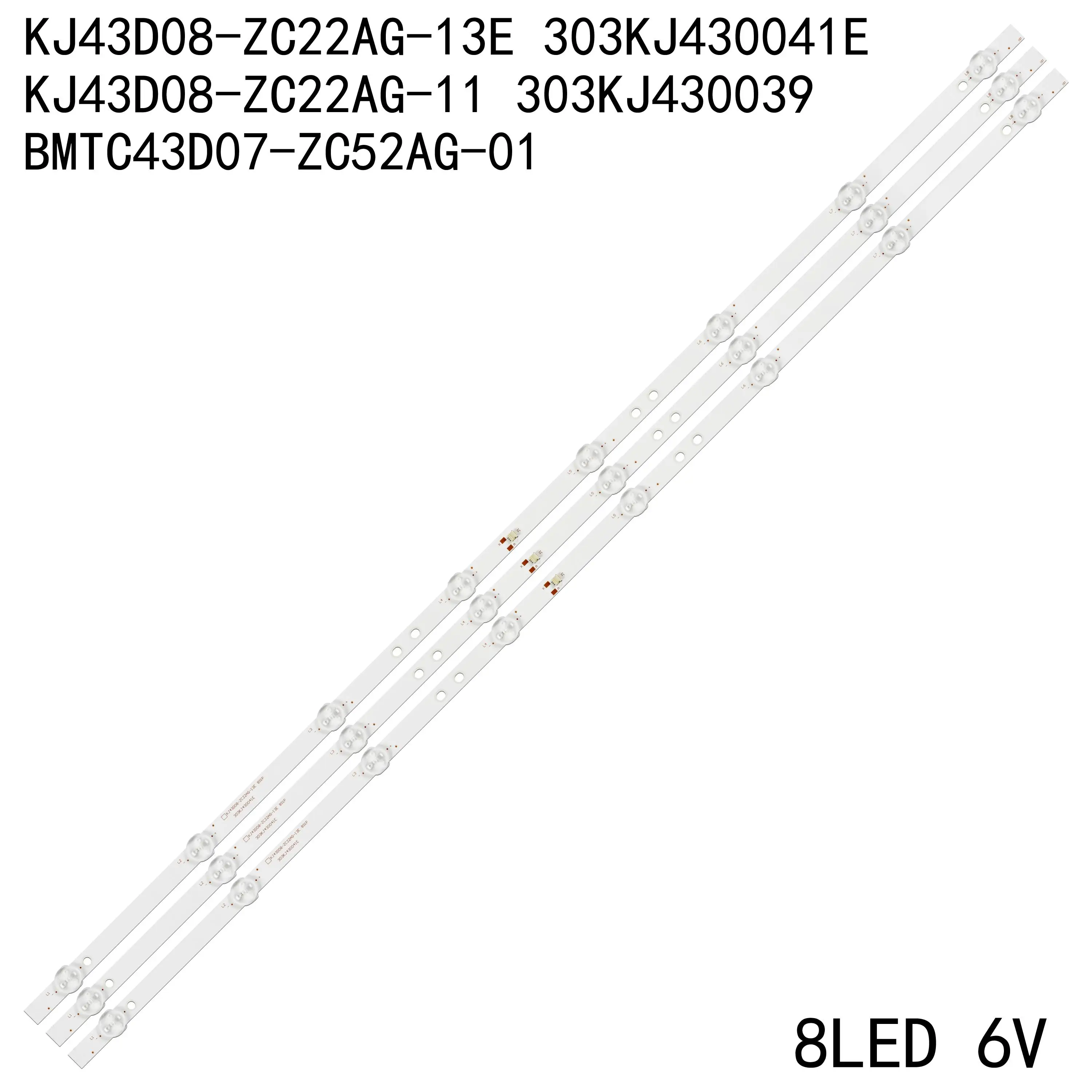 

LED Backlight strip FOR HTV-43F01-T2C/A4/B KJ43D08-ZC22AG-11A 303KJ430039A JVC LT-43N550 AJV-4016 KJ43D08-ZC22AG-13E