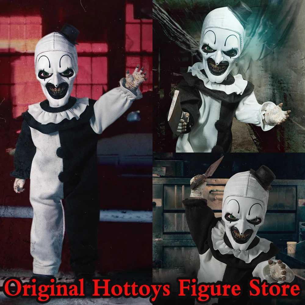 In Stock MEZCO 1/9 Scale Male Soldier Clown Yate Terrifier The Living Dead Doll Series Full Set 10-inches Action Figure Toys