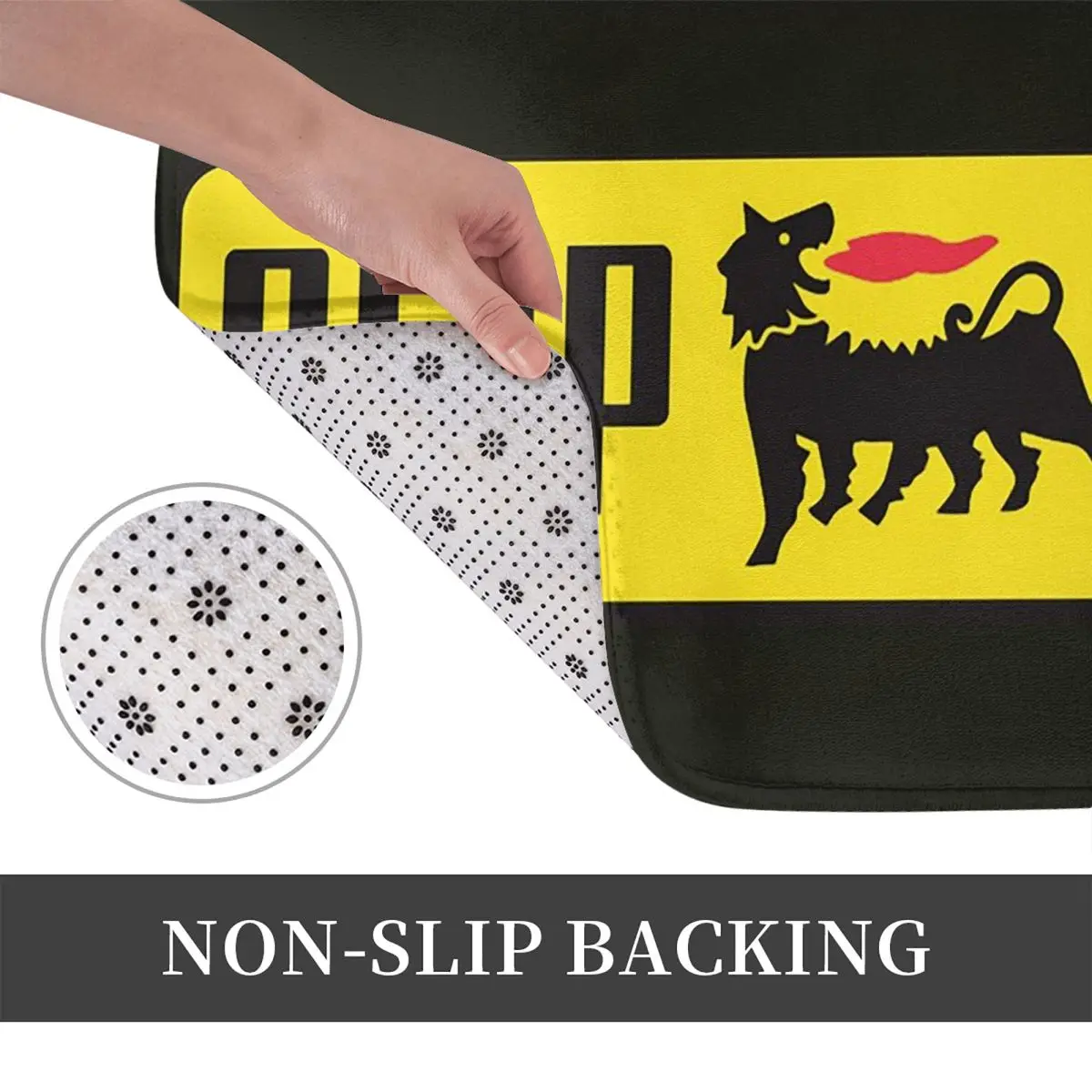 A-Agips-S E-Eni-S Racing Car Oil 1957 1971 Logo Anti-slip Doormat Floor Mat Cushion Carpet Rug for Kitchen Entrance Footpad Mats