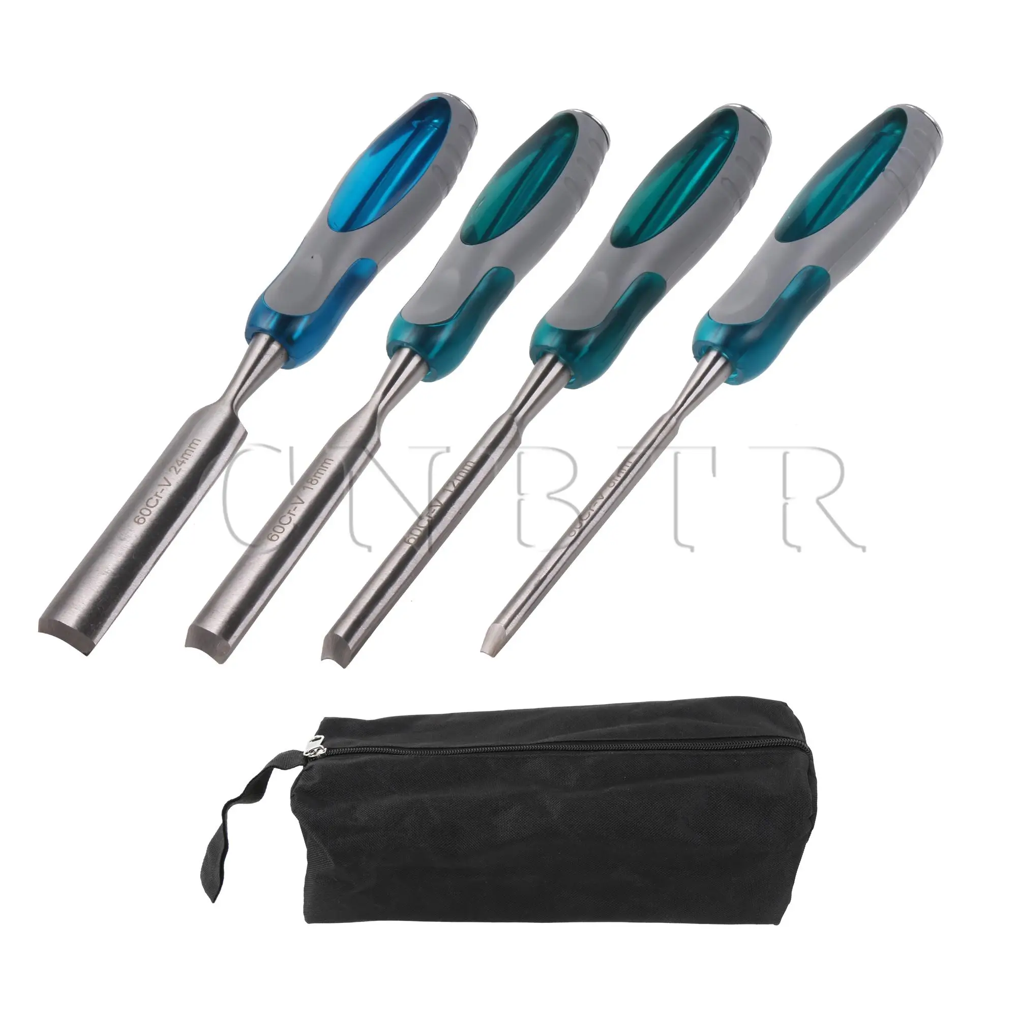 CNBTR 4 Pieces Professional Wood Chisel Tool 1/4