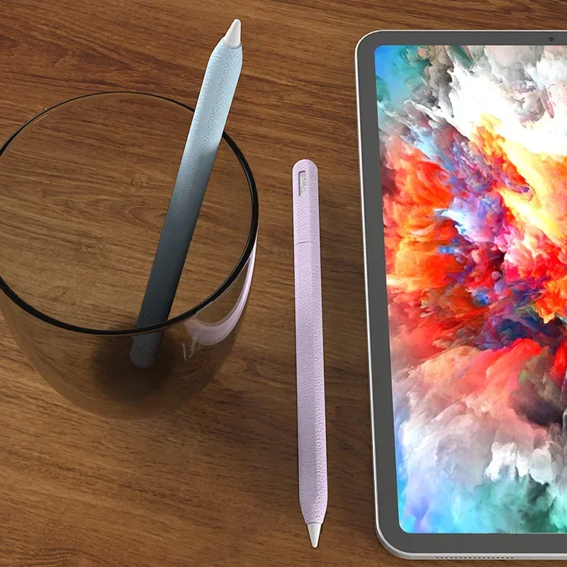 Feder mäppchen für Apfels tift 2. Generation Stift Stift weiche Silikon Funda Abdeckung Touch Tablet Zubehör für Apple Pencil2 Fall
