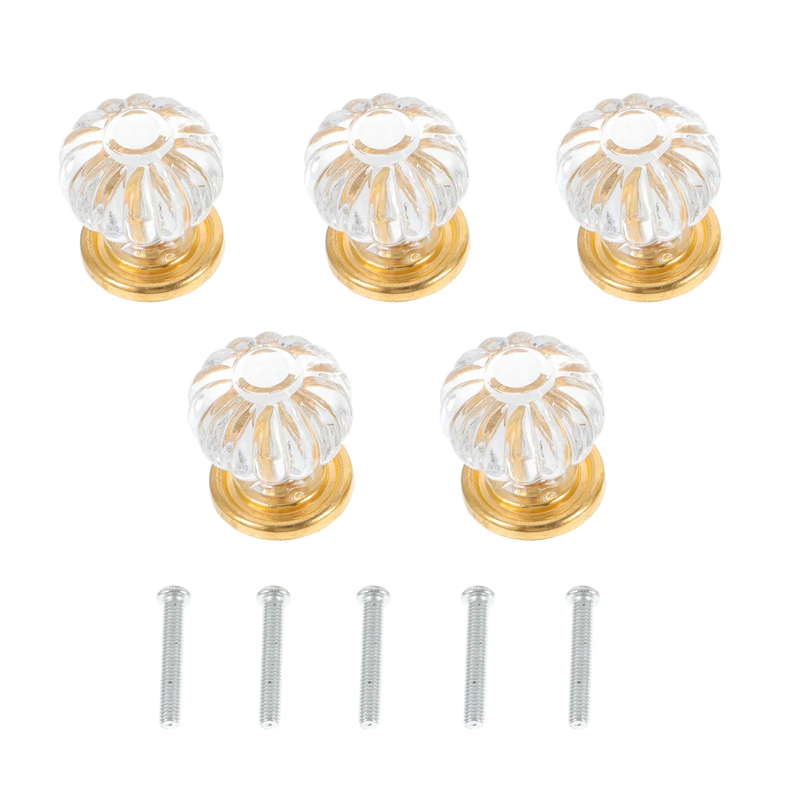 5 шт., прозрачные кристально прозрачные ручки для шкафа, прочные дверные ручки для шкафов, ящиков, ручки для шкафа, дверная ручка