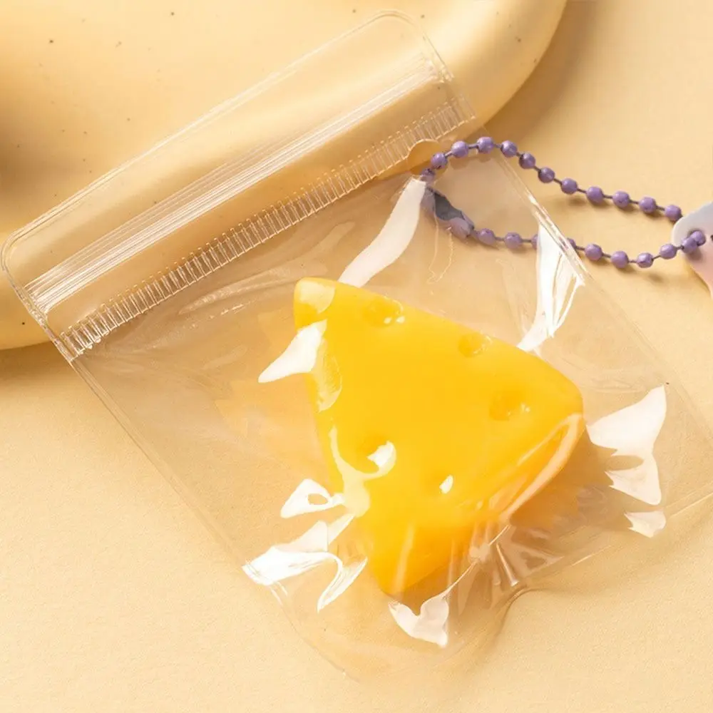 New Simulation Bread Pinching Keychain Mini Slow Rebound Pinch Pendant TPR Pinch Bag Gift