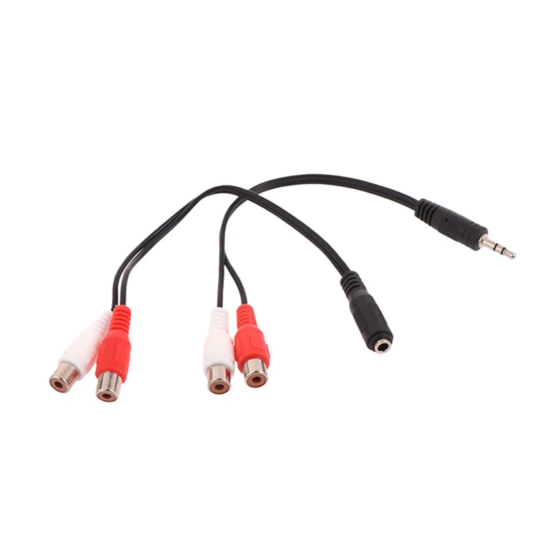Universal 3.5mm Jack To Stereo Audio Cable Female Male Adapter High Quality Sound For DVD Amplifier Headphone Speaker TV