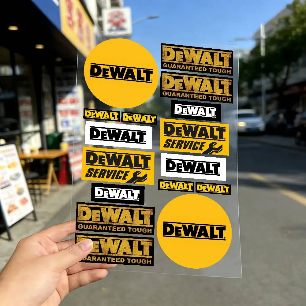 Stickers Moto Sticker For DeWalt Auto Body Bumper Windows Motorcycle Laptop Walls Vinyl Decal Car Tuning Accessories