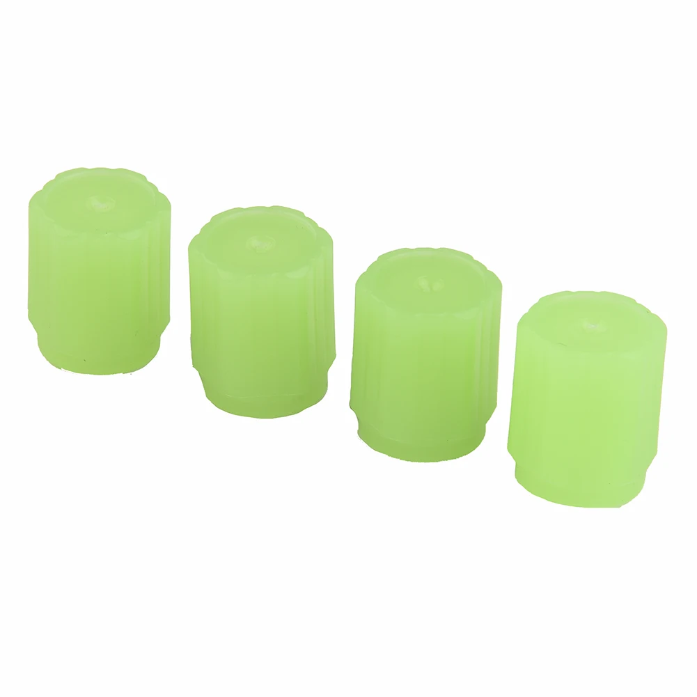 4 قطعة غطاء صمام إطار السيارة غطاء صمام إطار السيارة 8 مللي متر الدراجة الفلورسنت الأخضر سيارات الدفع الرباعي الدراجة SUVs 100% العلامة التجارية الجديدة وجودة جيدة