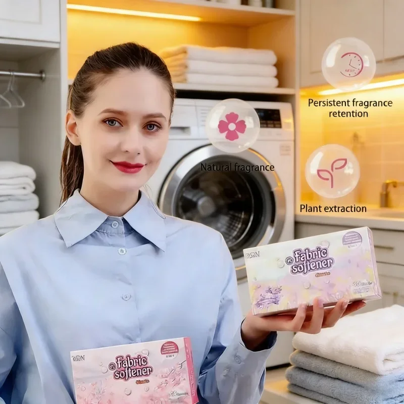 Hojas Aromáticas para Secadora de Ropa, Suavizante de Telas, Reduce la Estática y las Arrugas, Repelente de Pelo de Mascotas, Cuidado de la Ropa Fresca