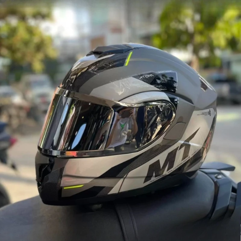 MT Motorcycle Full Face Helmet Double Sun Visor Winter Four Seasons Men Women High Quality Safety Helmets Capacete De Moto