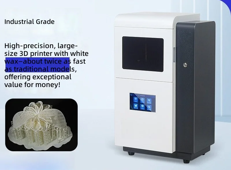 14K white wax 3D printer jewelry DIY starting design white wax printing direct casting equipment