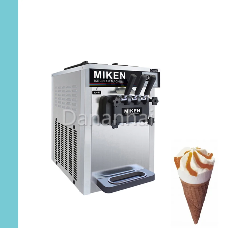 

Professional Stainless Steel Yogurt Machines With Three Flavors For Commercial Soft Ice Cream Machines