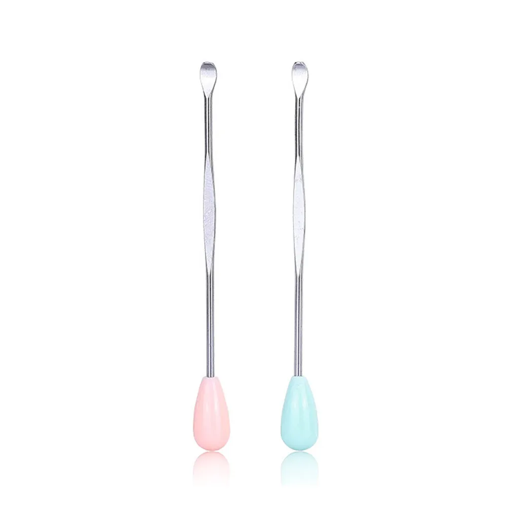 Stainless Steel Earpicks Set Durable Ear Wax Remover Portable Lightweight Curette for Family Use Random Color Stainless Earpicks