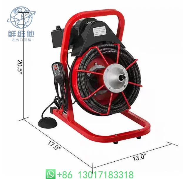 

Automatic Drainage Pipe Dredging Machine Sewer Cleaning Machine 370W Professional Outlet Dredging Artifact