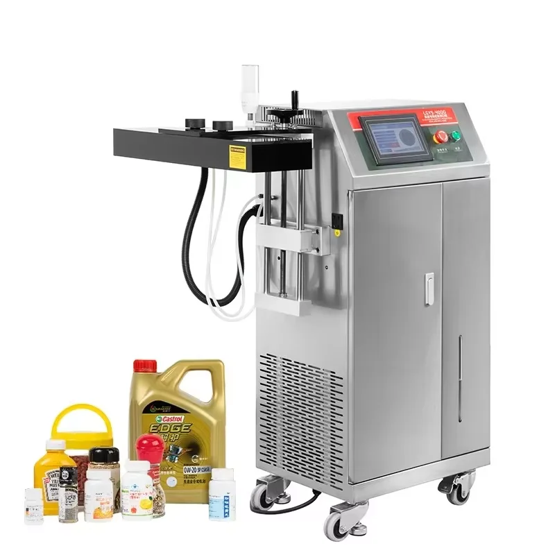 High Quality Touch Screen Water-cooled Aluminum Liner Foil Induction Sealer for PE PET Glass Bottle Packing Production Line