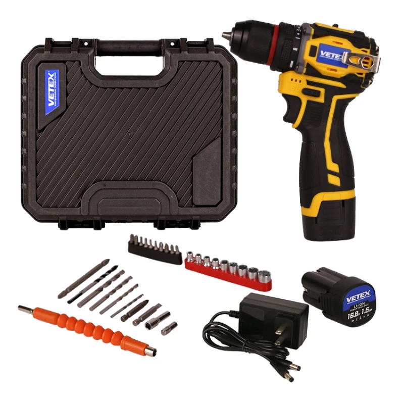 

Hot Sale PD-D-2001BL 16.8V Portable Cordless Power Drill Tool Set with 2 Batteries for Household Automotive Repair