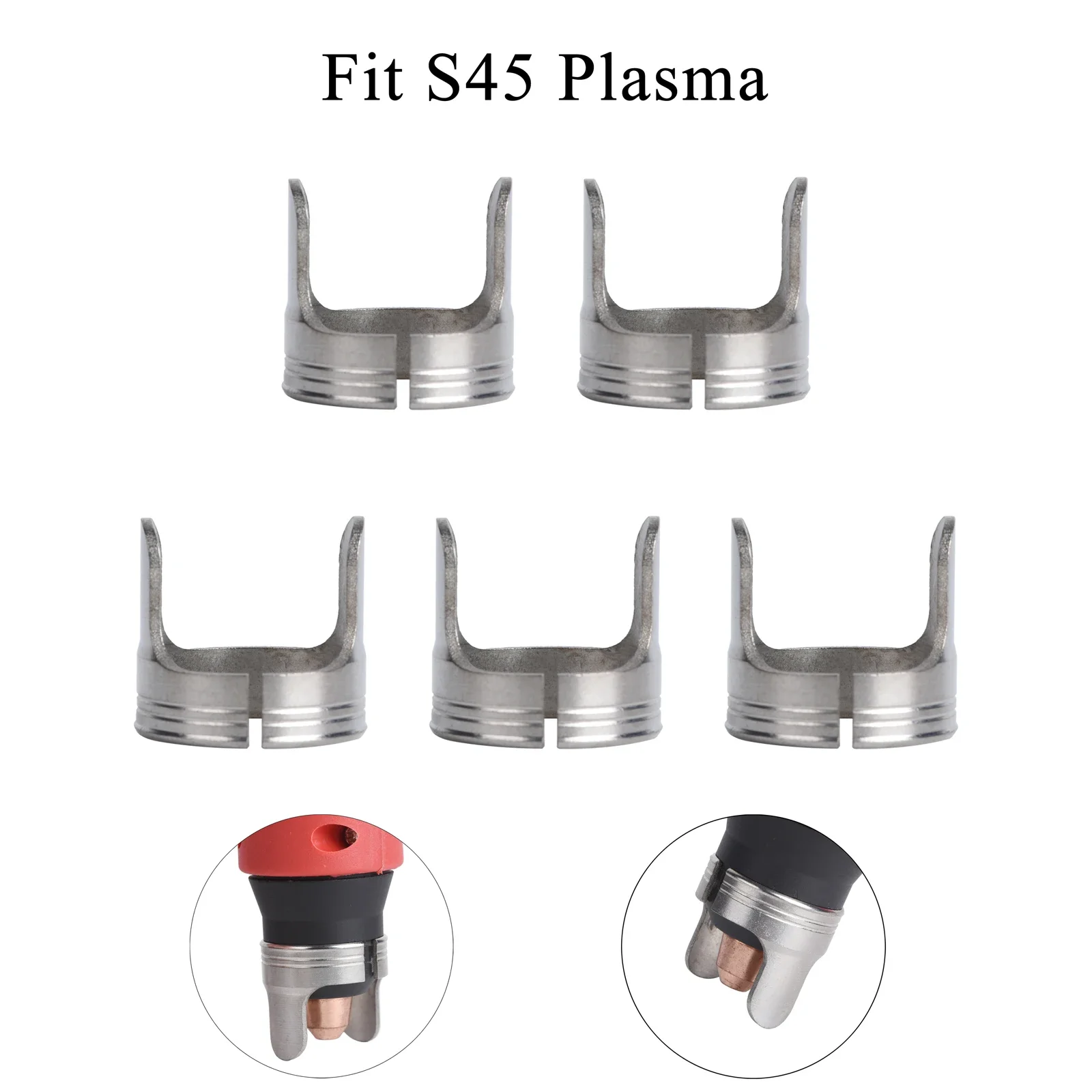 5Pcs Plasma Torch Double Pointed Spacer Guide 60432 Standoff Guide Plasma Cutting Accessories Fit PT60 IPT-60